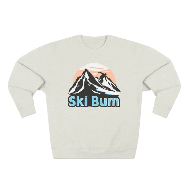 Ocean State Styles Sweatshirt Ski Bum Mountain Graphic