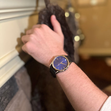 Blue Sunburst Watch