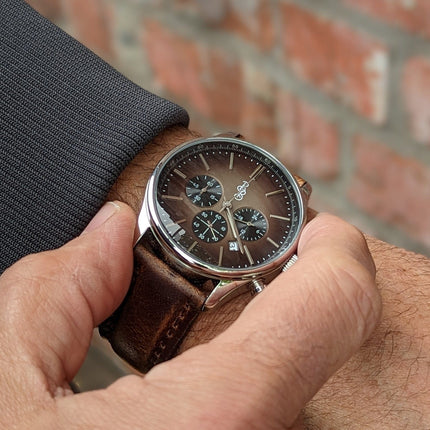 Brown Retro Chronograph
