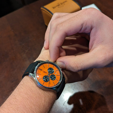 Orange and Black Chronograph