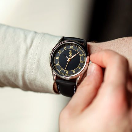 Black and Gold Classic Watch