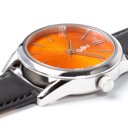 Orange Sunburst Watch