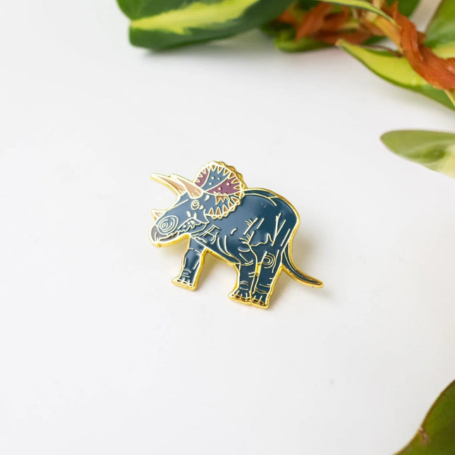 Triceratops Enamel Pin (Triceratops horridus)