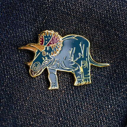 Triceratops Enamel Pin (Triceratops horridus)