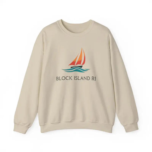 Ocean State Styles Sweatshirt Block Island Sailboat Design