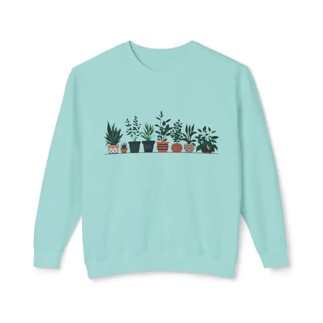Ocean State Styles Unisex Sweatshirt Potted Plant Design