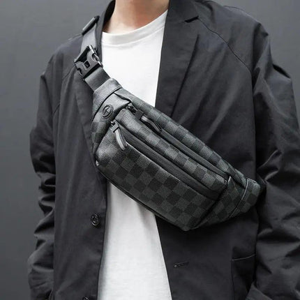 Unisex Luxury Black Fanny Pack Women Belt Bag Waist Purse Cross Body Bag Bum Fashionable Waist Bag For Traveling